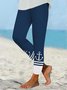 Casual Anchor Sea Tight Leggings