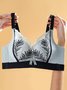 Lace Push Up Adjustable Wireless Bra