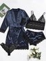 Valentine's Day Sexy Lace Pajamas Set of Four