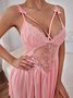 Valentine's Day Lace Suspender Skirt Thong Sexy Lingerie Set