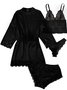 Valentine's Day Sexy Lace Pajamas Set of Four