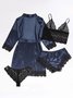 Valentine's Day Sexy Lace Pajamas Set of Four