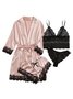 Valentine's Day Sexy Lace Pajamas Set of Four