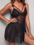 Valentine's Day Lace Suspender Skirt Thong Sexy Lingerie Set