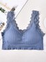 Lace Edge High Stretch Breathable Seamless Tank Top Underwear