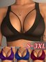 Valentine's Day Sheer Mesh Silk Stripe Sexy Bra