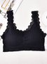 Lace Edge High Stretch Breathable Seamless Tank Top Underwear