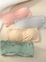 Ruffle Back Open Button Wrapped Chest