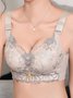 Soft Comfortable Lace Push Up Adjustable Wireless Bra