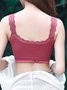 Lace Edge High Stretch Breathable Seamless Tank Top Underwear