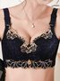 Soft Comfortable Lace Push Up Adjustable Wireless Bra