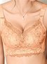 Soft Comfortable Lace Push Up Adjustable Wireless Bra