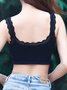 Lace Edge High Stretch Breathable Seamless Tank Top Underwear