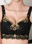 Soft Comfortable Lace Push Up Adjustable Wireless Bra