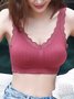 Lace Edge High Stretch Breathable Seamless Tank Top Underwear