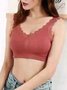 Lace Edge High Stretch Breathable Seamless Tank Top Underwear