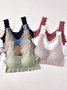 Lace Edge High Stretch Breathable Seamless Tank Top Underwear