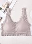Lace Edge High Stretch Breathable Seamless Tank Top Underwear