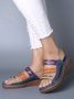 JFN  Women Casual Summer Color Comfy Low Heel Wedge Sandals