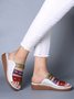 JFN  Women Casual Summer Color Comfy Low Heel Wedge Sandals