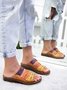 JFN  Women Casual Summer Color Comfy Low Heel Wedge Sandals