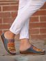 JFN  Women Casual Summer Color Comfy Low Heel Wedge Sandals