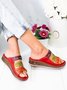 JFN  Women Casual Summer Color Comfy Low Heel Wedge Sandals
