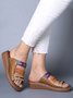 JFN  Women Casual Summer Color Comfy Low Heel Wedge Sandals