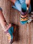 JFN  Women Casual Summer Color Comfy Low Heel Wedge Sandals
