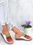 JFN  Women Casual Summer Color Comfy Low Heel Wedge Sandals
