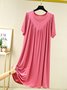 Soft and Comfortable Modal Loose Short Sleeve Nightdress