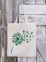 Women‘s Happy St. Patrick's Day Four-Leaf Clover Color Block Shopping Tote