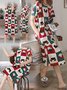 Cute Printed Loose Round Neck Short Sleeve Homewear Nightdress