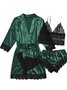 Valentine's Day Sexy Lace Pajamas Set of Four