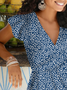 Floral Knitted Loose Vacation Dress