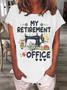 Women Text Letters Short Sleeve Tee T-shirt Crew Neck Casual Summer Top