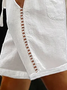 JFN Loose Plain Cotton Shorts