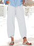 JFN Solid Casual Pants