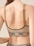 Alphabet Seamless Tank Push Up Sports Bra