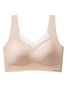 Lace Latex Seamless Wireless Tank Bra