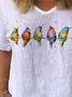 JFN Watercolor Hummingbirds Print Lounge Top