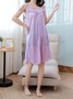 Sexy Lace Loose Ice Silk Nightdress