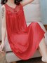 Sexy Lace Loose Ice Silk Nightdress
