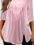 Women's Summer Tunics Square Neck Casual Plain Regular Fit Half Sleeve Top