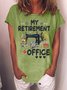 Women Text Letters Short Sleeve Tee T-shirt Crew Neck Casual Summer Top