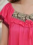 Sexy Lace Mid Length Home Night Dress