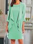 Crew Neck Elegant Wedding Guest Two-piece Set Formal Dress With Cardigan