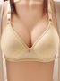 Sexy Feather Print Push Up Adjustable Bra