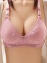 Sexy Feather Print Push Up Adjustable Bra