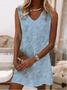 Linen Loose Cotton And Linen Plain Dress